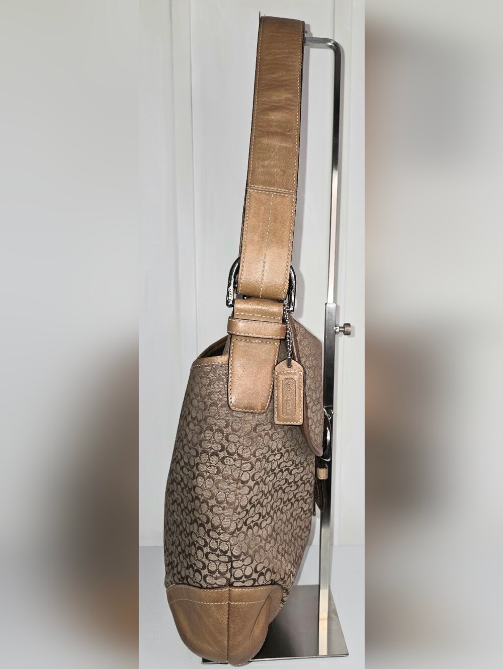 COACH “Soho Vintage” Brown Canvas 6377 Bag Crossbody Shoulder - Picture 3 of 8